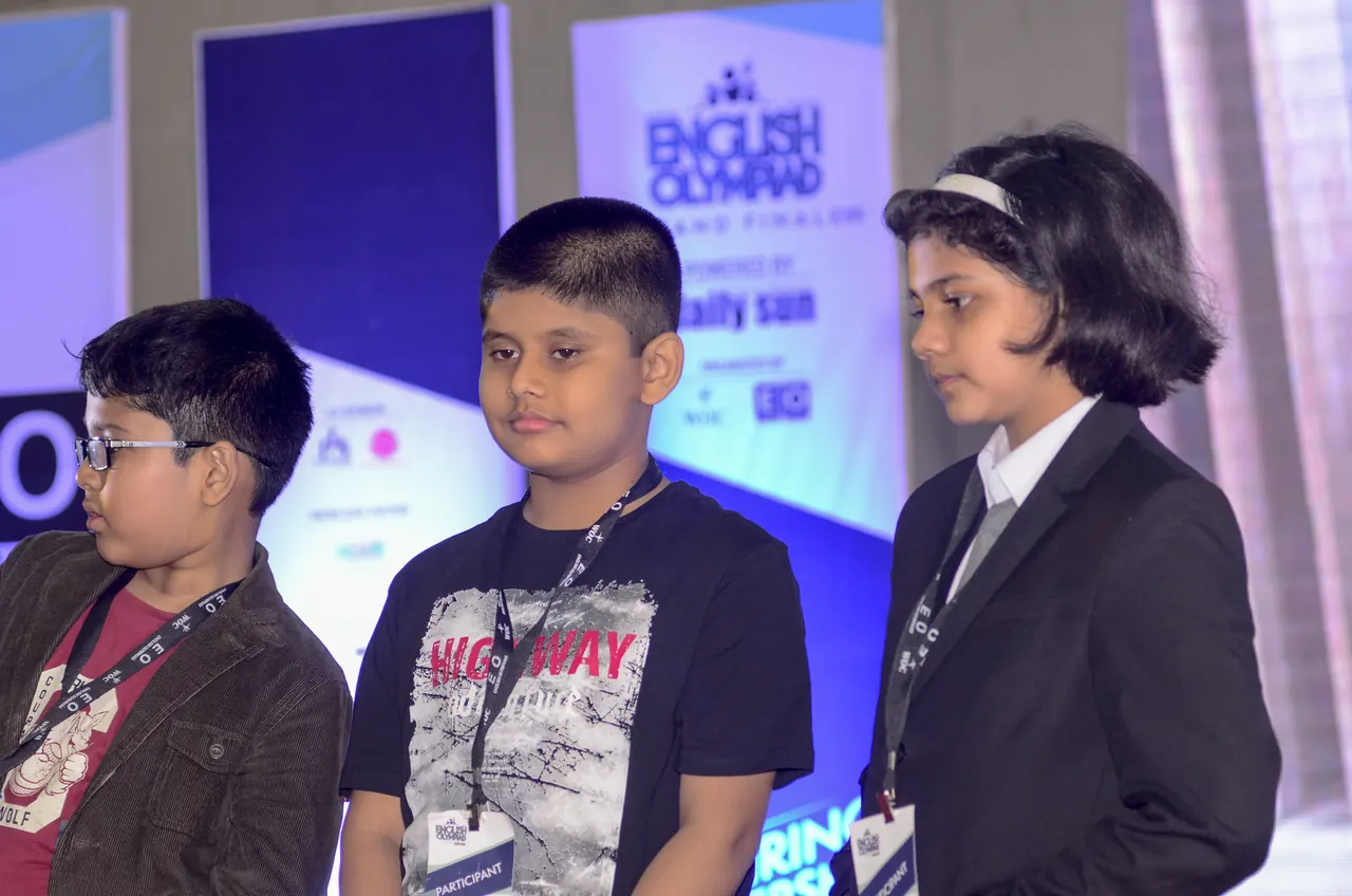 Young finalists on stage at the Grand Finale