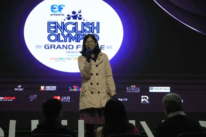 Young contestant performing at the Grand Finale stage