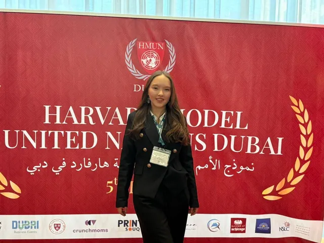 Aisha from Kazakhstan at English Olympiad Global