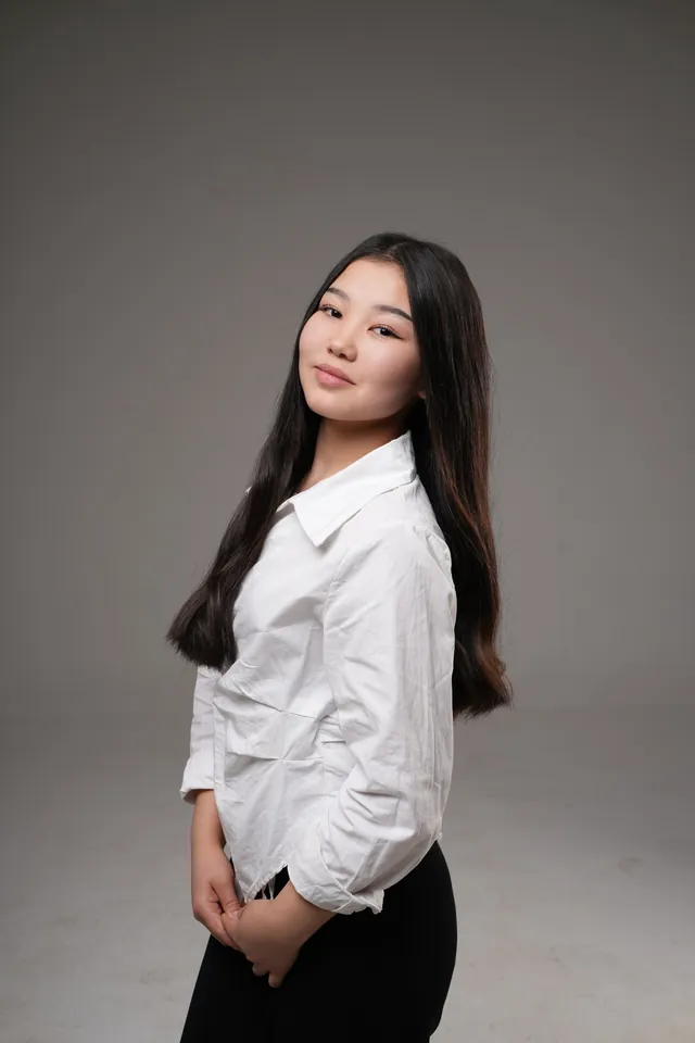 Sabina from Kyrgyzstan at English Olympiad Global