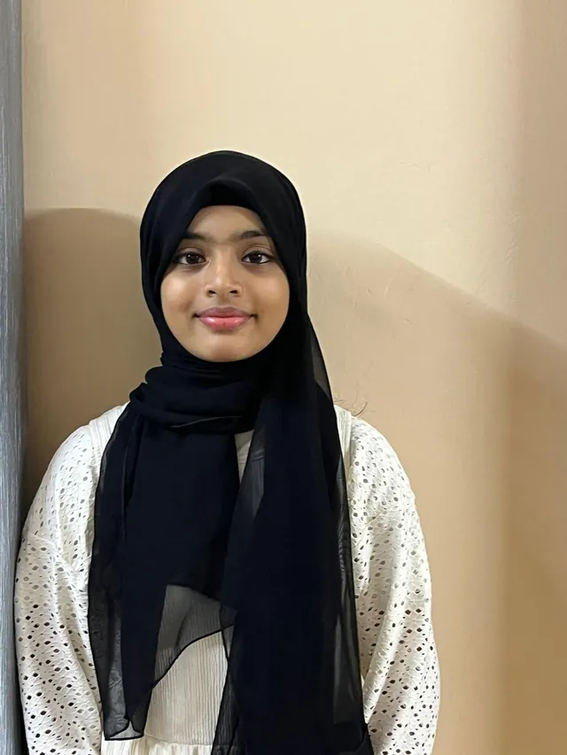 Sara suhail from India at English Olympiad Global